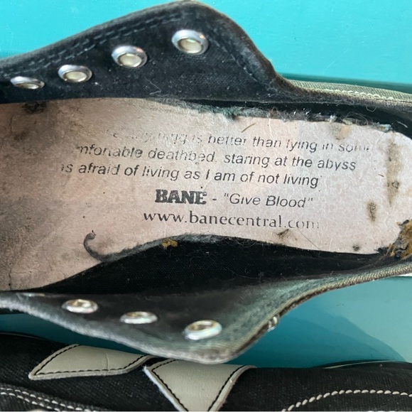 Macbeth Eliot Original Sneaker Vegan M6/W8 NO LACES NO INSERT Black White - Picture 4 of 10